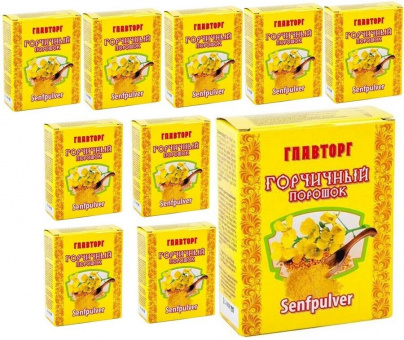 10 x 200g Senfpulver Senf Pulver Senfmehl Горчичный порошок 