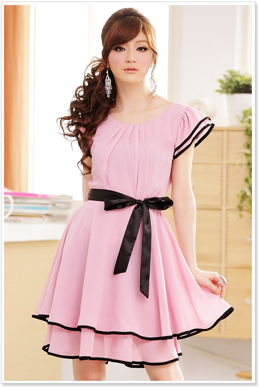 Knielang abendkleid chiffon Top 9